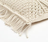 Macrame Fringed Square Cushion Cover Macrame Fringed Square Cushion Cover