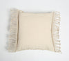 Macrame Fringed Square Cushion Cover Macrame Fringed Square Cushion Cover
