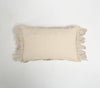 Macrame Fringed Rectangle Lumbar Cushion Cover Macrame Fringed Rectangle Lumbar Cushion Cover