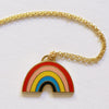 Yellow Owl Necklace - Rainbow - Neapolitan Homewares Yellow Owl Necklace - Rainbow - Neapolitan Homewares