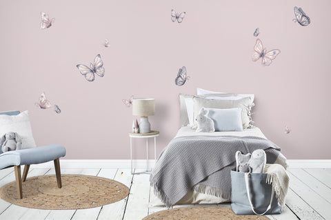 Isla Dream Prints - Wall Decals - Butterfly Blush - Neapolitan Homewares