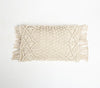Macrame Fringed Rectangle Lumbar Cushion Cover Macrame Fringed Rectangle Lumbar Cushion Cover