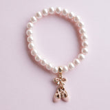 Lauren Hinkley: Pink Pearl Ballet Slippers Bracelet