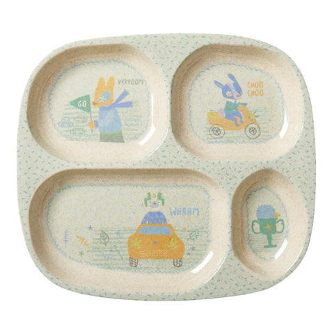 RICE Kids Bamboo Melamine Tray - Race - Neapolitan Homewares