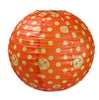 Lalé vintage print paper lantern - Orange dots - Neapolitan Homewares Lalé vintage print paper lantern - Orange dots - Neapolitan Homewares