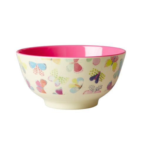 RICE melamine two tone bowl - Butterfly - Neapolitan Homewares