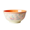 RICE melamine two tone bowl - Embroidery Flower - Neapolitan Homewares RICE melamine two tone bowl - Embroidery Flower - Neapolitan Homewares
