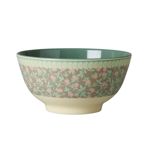 RICE melamine two tone bowl - Mini Floral - Neapolitan Homewares