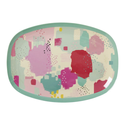 RICE melamine rectangular plate - SPLASH - Neapolitan Homewares