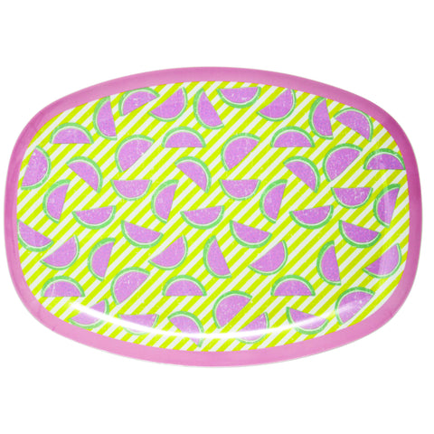 RICE melamine rectangular plate - Watermelon Pink - Neapolitan Homewares