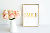 August & Co Gold Foil Print - SMILE - Neapolitan Homewares