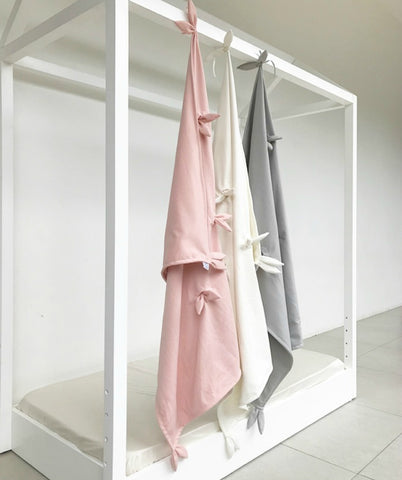 Spinkie Bunny Ears Blankie - Grey - Neapolitan Homewares