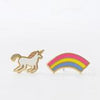 Yellow Owl Earrings - Unicorn & Rainbow - Neapolitan Homewares Yellow Owl Earrings - Unicorn & Rainbow - Neapolitan Homewares