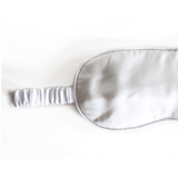 Mulberry Silk Pamper Set - Scrunchie & Eye Mask White