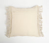 Macrame Fringed Square Diamond Design Cushion Cover Macrame Fringed Square Diamond Design Cushion Cover