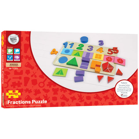 Bigjigs Toys - My First Fractions Puzzle - Neapolitan Homewares