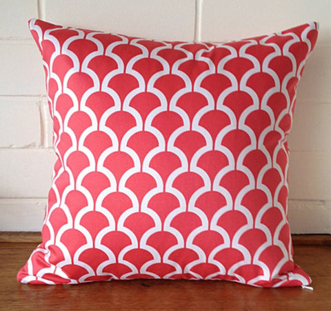 Black Eyed Susie cushion - coral billow - Neapolitan Homewares