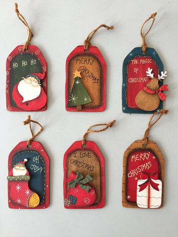 Christmas Wooden Tags - Neapolitan Homewares