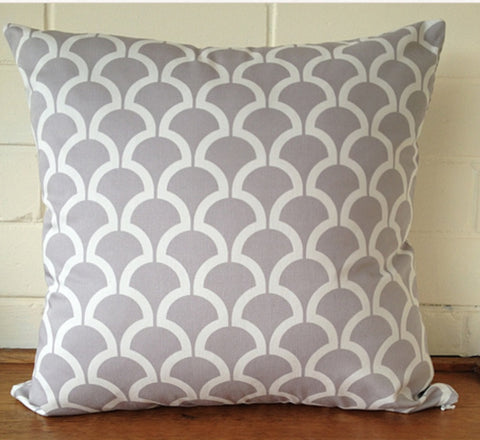 Black Eyed Susie cushion - grey billow - Neapolitan Homewares