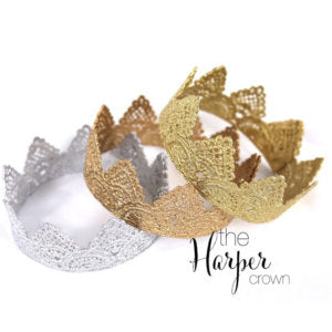 Love Crush Crown - Harper Silver Lace Crown - Neapolitan Homewares