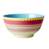 RICE melamine two tone bowl - Striped Print - Neapolitan Homewares