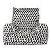 Lelbys bean chair - splotches black & white - Neapolitan Homewares Lelbys bean chair - splotches black & white - Neapolitan Homewares