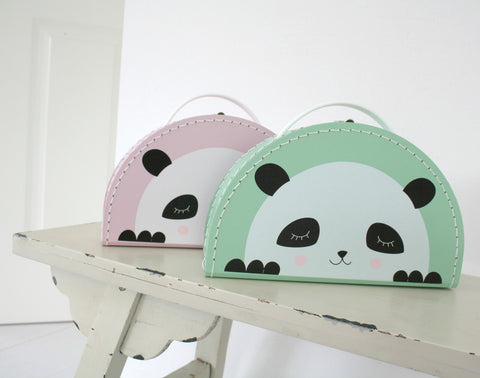 Kids Boetiek Suitcase - Panda Mint - Neapolitan Homewares