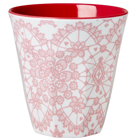 RICE melamine two tone tumbler - Lace Coral - Neapolitan Homewares