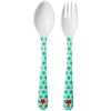 RICE Kids melamine fork & spoon - Red Star print - Neapolitan Homewares RICE Kids melamine fork & spoon - Red Star print - Neapolitan Homewares