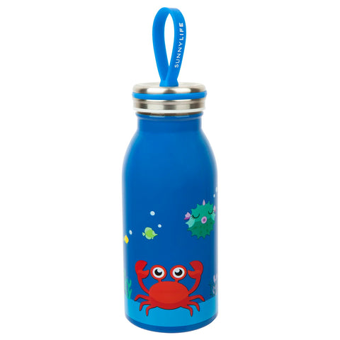 SunnyLife Kids Water Bottle Flask - Crabby - Neapolitan Homewares