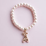 Lauren Hinkley:  Pink Pearl Ballet Slippers Bracelet