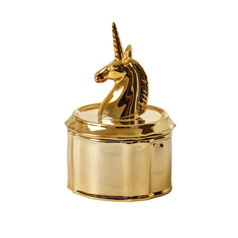 Rice DK Unicorn Jewellery Box - Gold - Neapolitan Homewares