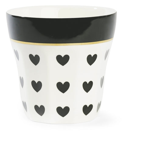 Miss Etoile Shaped Mug Black Hearts - Neapolitan Homewares