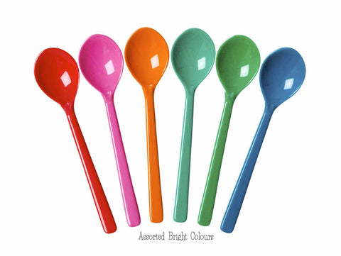 RICE melamine spoons - Assorted colours (set of 6) - Neapolitan Homewares