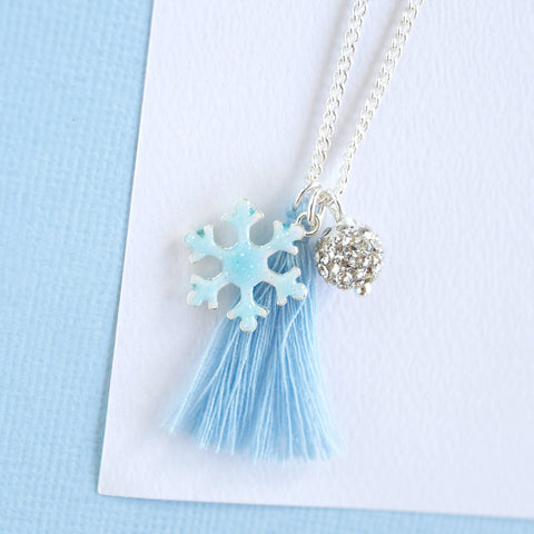 Lauren Hinkley:  Snowflake Girl's Necklace