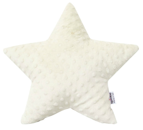 Spinkie Star Pillow - Ivory Minky - Neapolitan Homewares