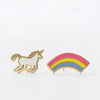 Yellow Owl Earrings - Unicorn & Rainbow - Neapolitan Homewares