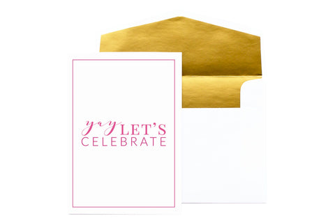 August & Co Card - Yay Lets Celebrate - Neapolitan Homewares